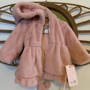 Widgeon Pink Pompon Tulip Coat